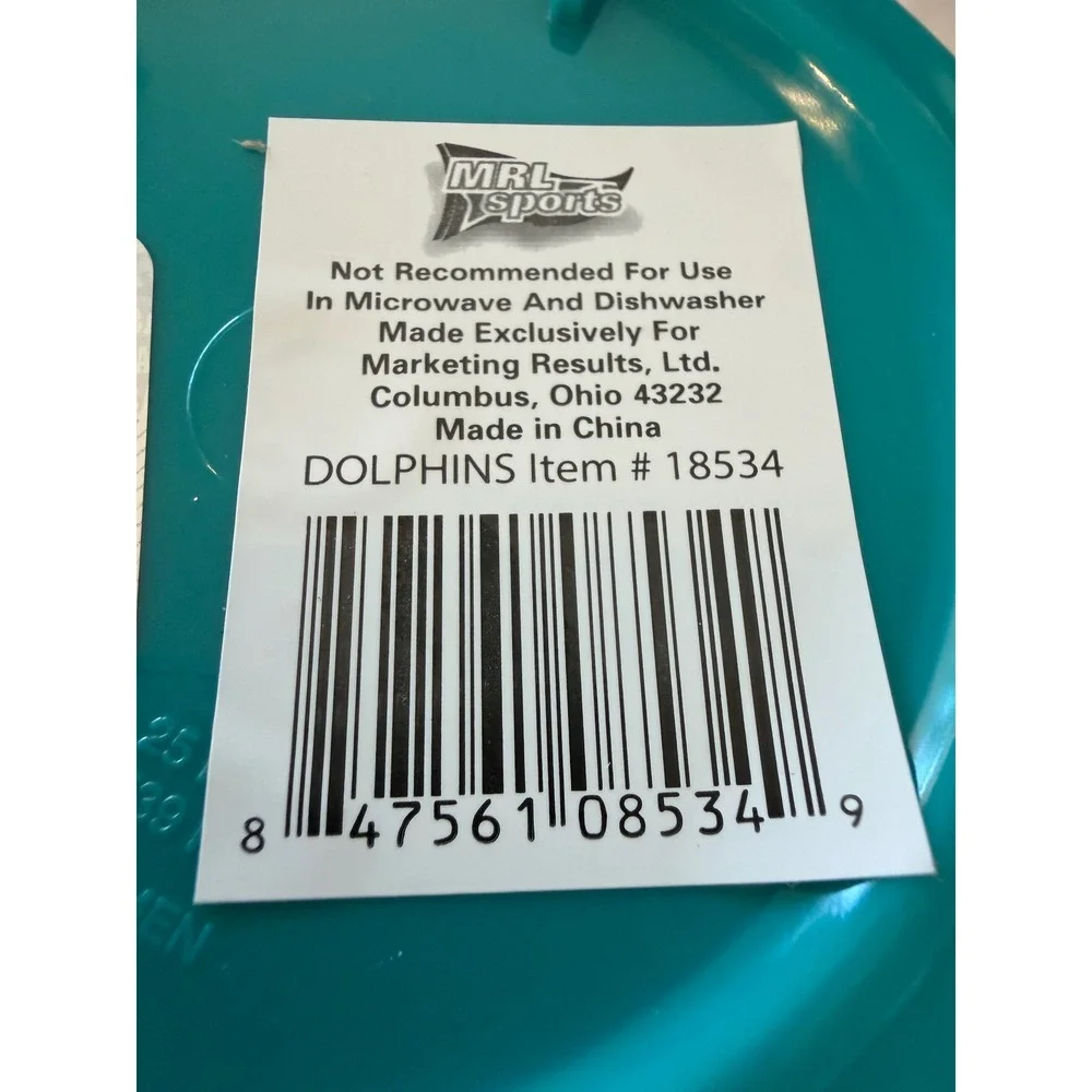 NFL Miami Dolphins 2 Pack Plastic Souvenir Cups Aqua MRL Sports 18534 New